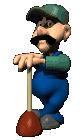 plumber blinking hat falling.gif